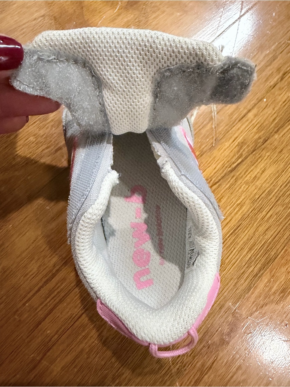 New Balance 515 NEW-B Hook & Loop Toddler Girls Sneakers Gray Pink Mint Size 6 - Picture 6 of 7